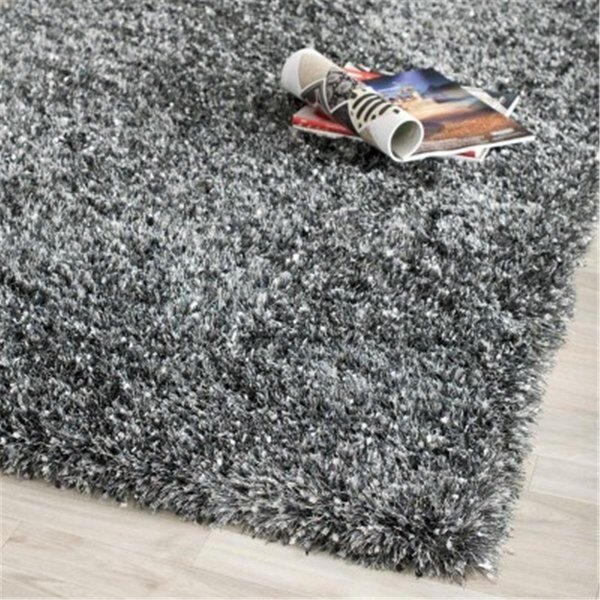 2 ft. 3 in. x 9 ft. Runner Shag and Flokati Malibu Shag Charcoal Hand Tufted Rug, Safavieh, Mfr#: MLS431C-29